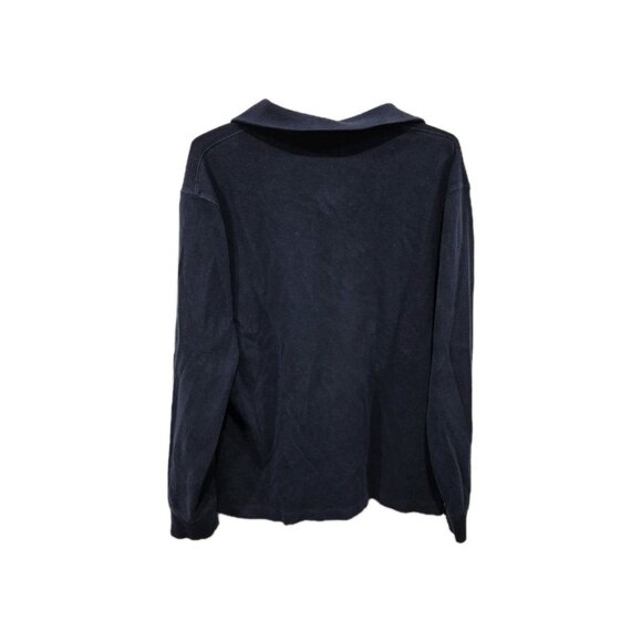 Ralph Lauren Mens Estate Polo 1/4 Zip Navy Sweater Medium - Picture 6 of 7